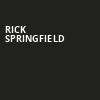 Rick Springfield, Mechanics Bank Theater, Bakersfield